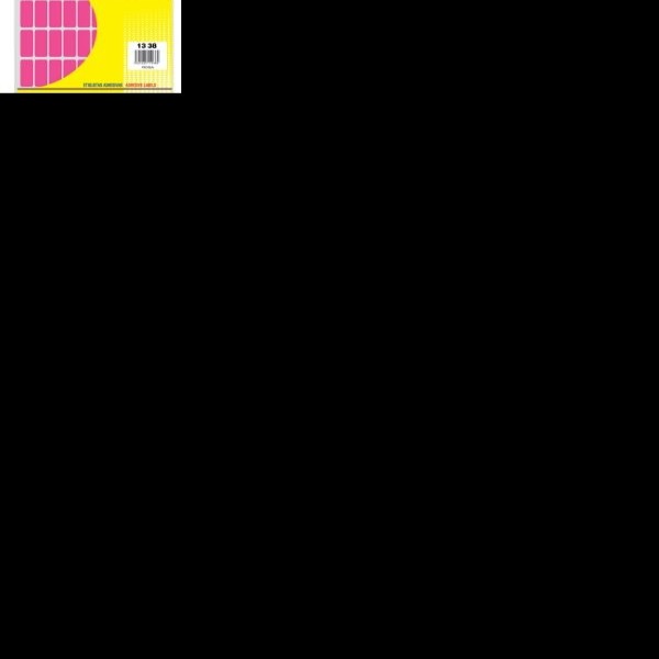 ETIQUETA ADH. FLUOR.TRANSFER 13X38 ROSA PAQ.C7H. E.100